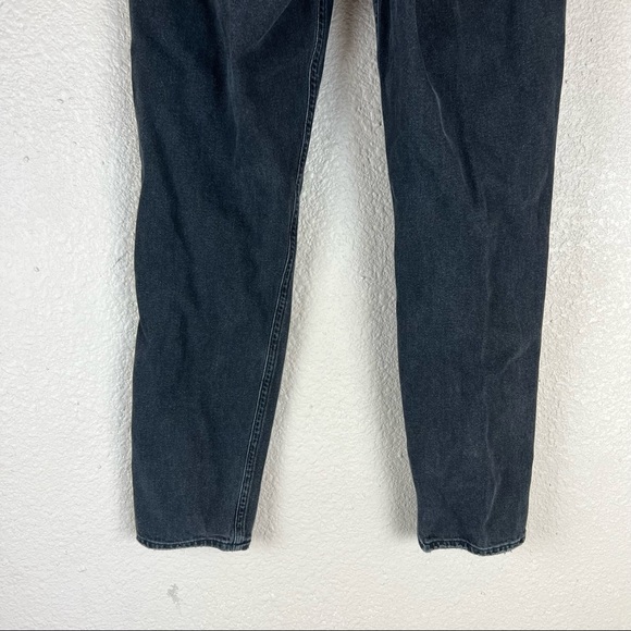 American Eagle Distressed Black Mom Jeans 2 - Picture 6 of 12